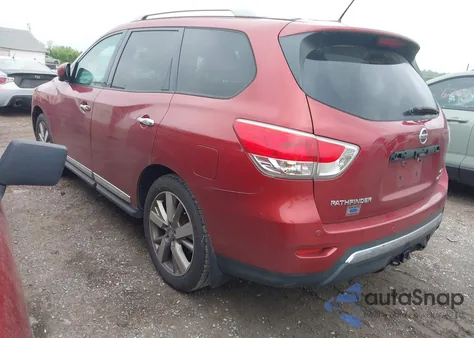 2014 Nissan Pathfinder Platinum z USA, uszkodzony, nr VIN 5N1AR2MM9EC602965